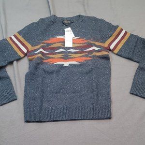 PENDLETON DESERT GEM PRINTED SWEATER INDIGO XXS